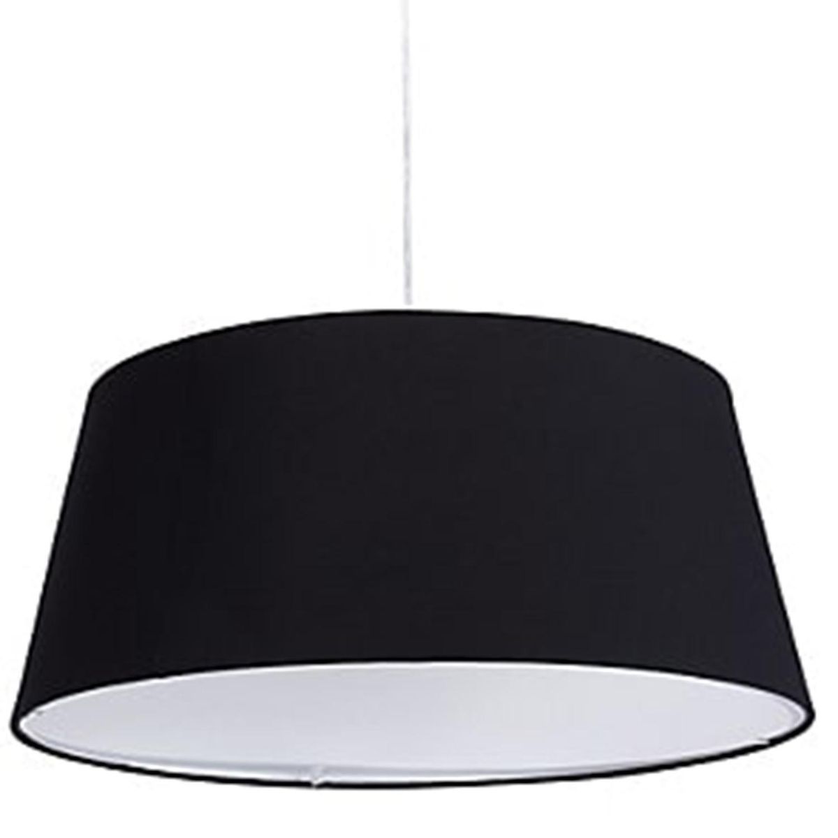 DISEÑO 3 - Lámpara Colgante 3 Luces Tela Negro