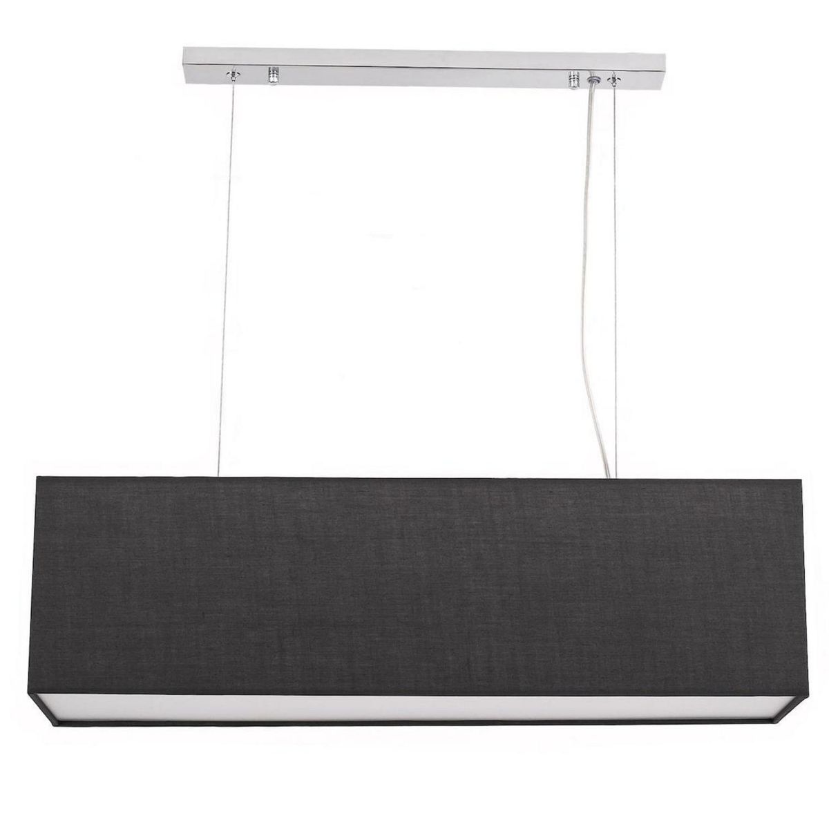 DISEÑO 3 - Lámpara Colgante R3 3 Luces Tela Gris