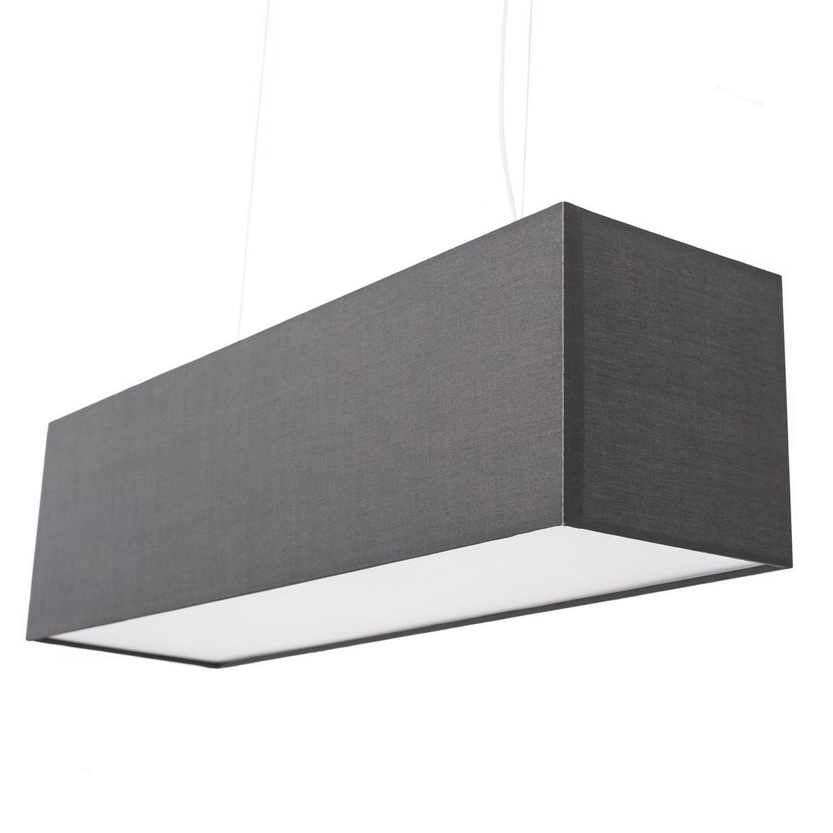 DISEÑO 3 - Lámpara Colgante R3 3 Luces Tela Gris
