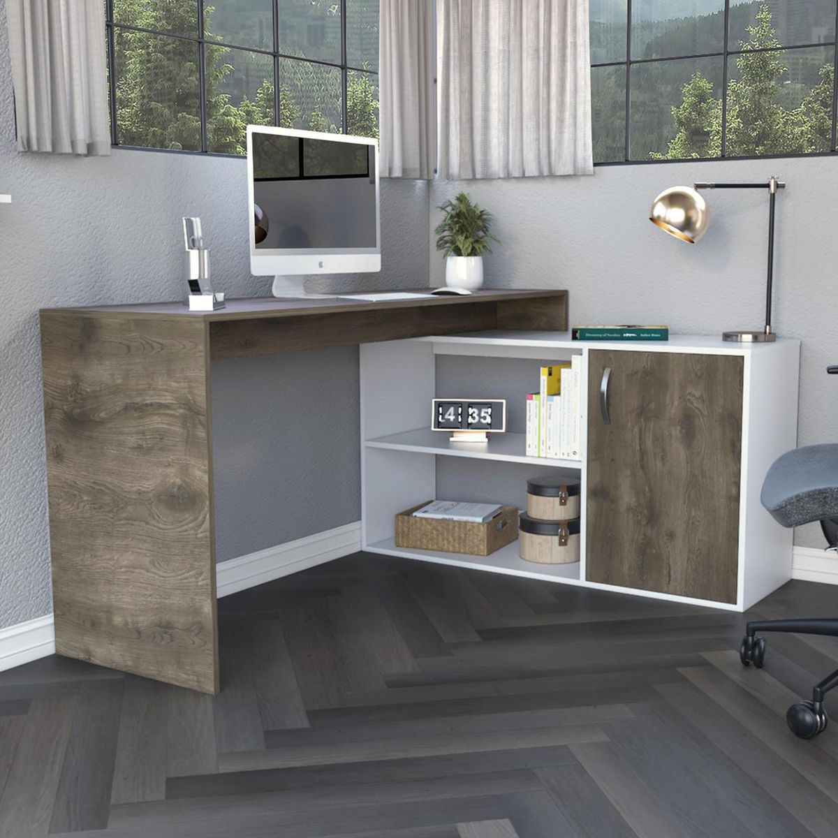 TUHOME - Escritorio Axis bellota blanco