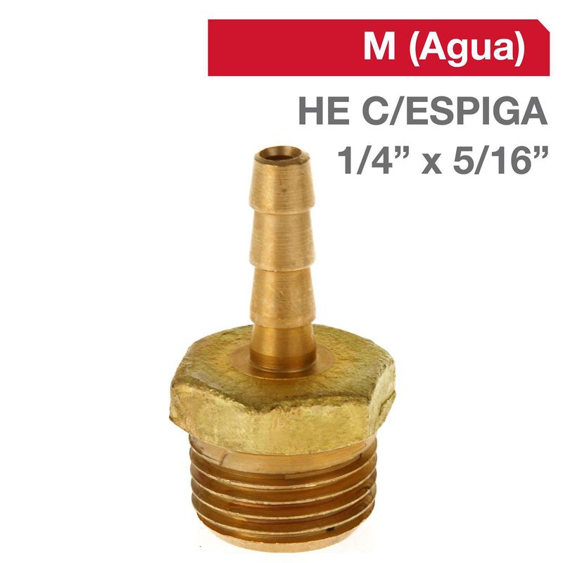 GRIFESA - Cachimba Bronce HE C/ESPIGA 1/4" x 5/16"  1u