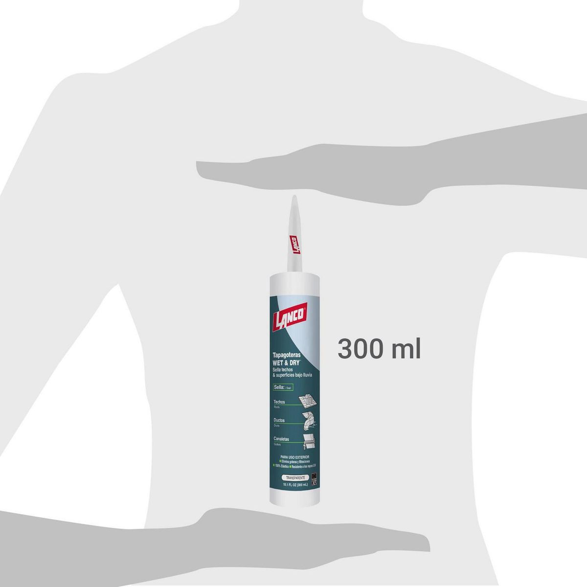 LANCO - Tapagoteras Lanco Wet & Dry Transparente 300 ml Techos