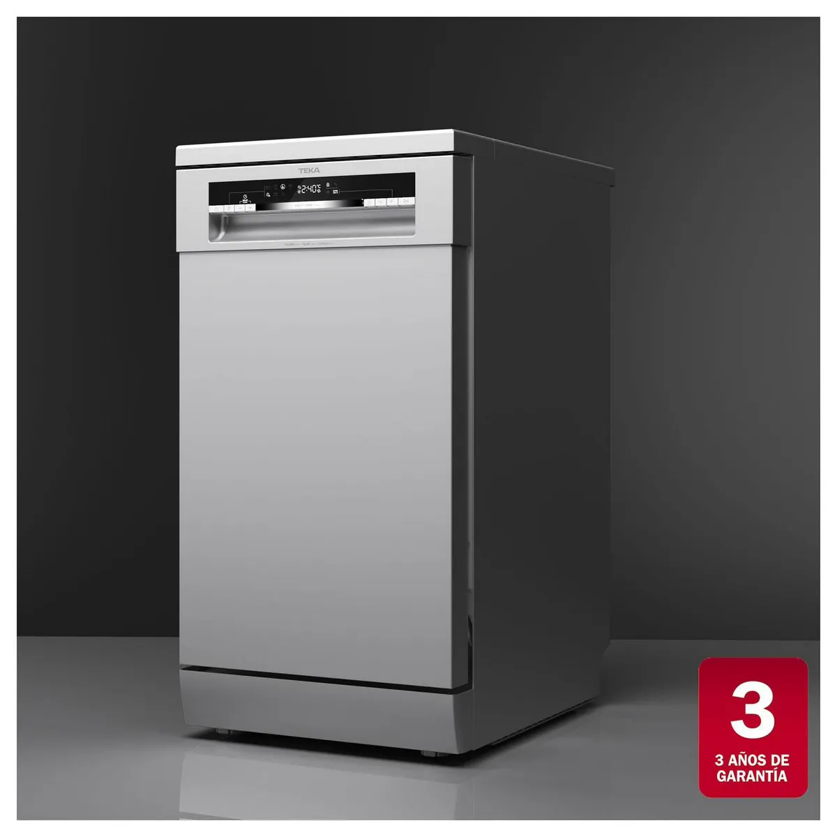 TEKA - Lavavajillas 10 Cubiertos Plateado DFS-44750 SS