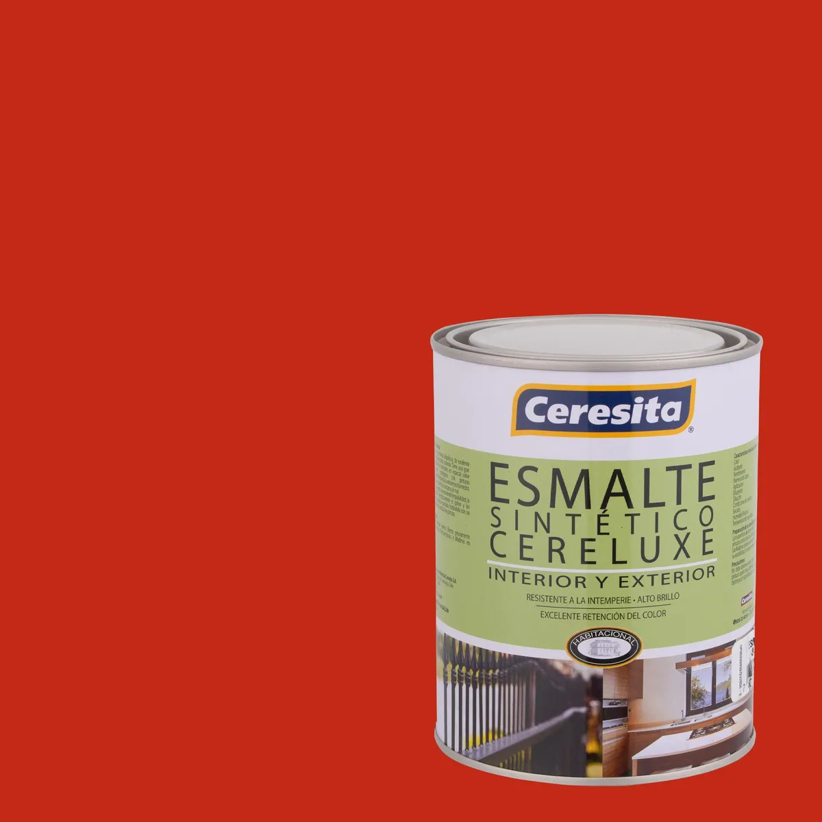 CERESITA - Esmalte Sintético Brillante 0.25 galón(es) Rojo Bermellón 
