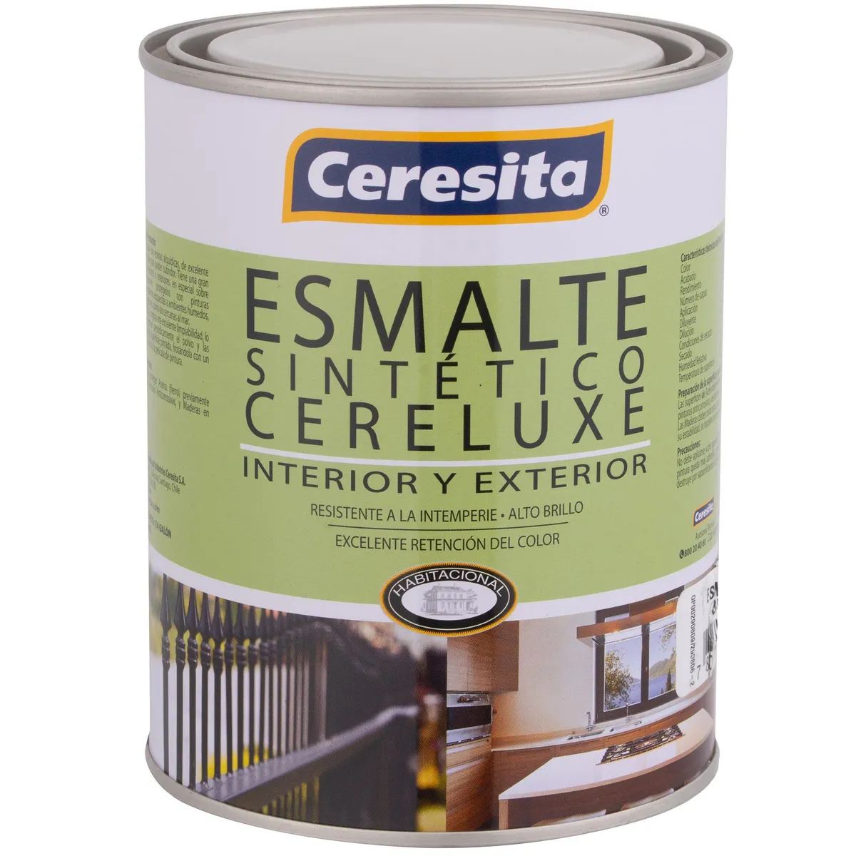 CERESITA - Esmalte Sintético Brillante 0.25 galón(es) Rojo Bermellón 