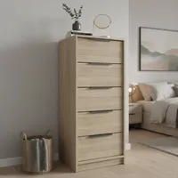 Cómoda 5 Cajón(es) Kaia 45x107.8x41.3 cm Wengue