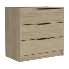 TUHOME - Cómoda 3 Cajón(es) Kaia 70x68.7x41.5 cm Wengue