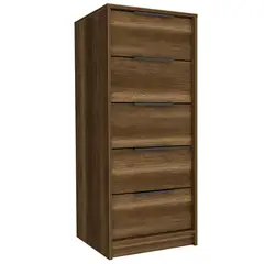 TUHOME - Cómoda 5 Cajón(es) Kaia 45x107.8x41.3 cm Marrón