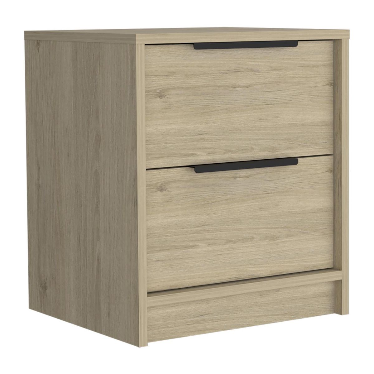 TUHOME - Velador 2 Cajón(es) Kaia 41x48x36.3 cm Wengue