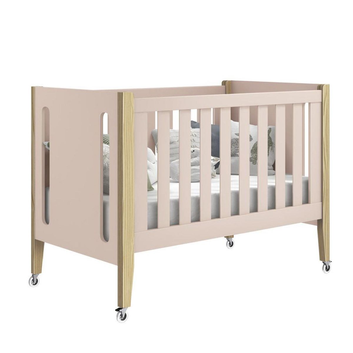 KIDSCOOL - Cuna Boom 3 funciones rosada