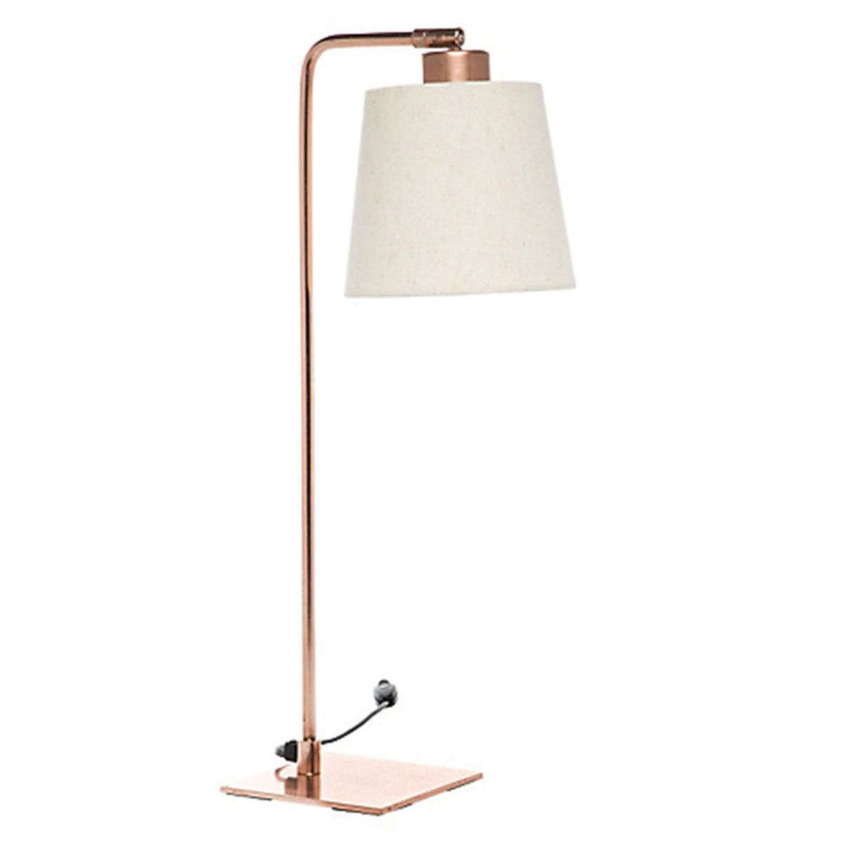 DISEÑO 3 - Lámpara Velador Ele Cobre Naranjo 24x52 cm