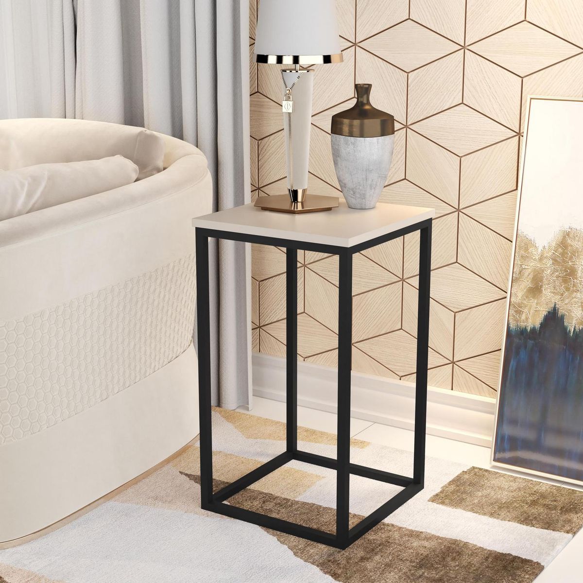 BE DESIGN - Mesa lateral Be Apolo perla