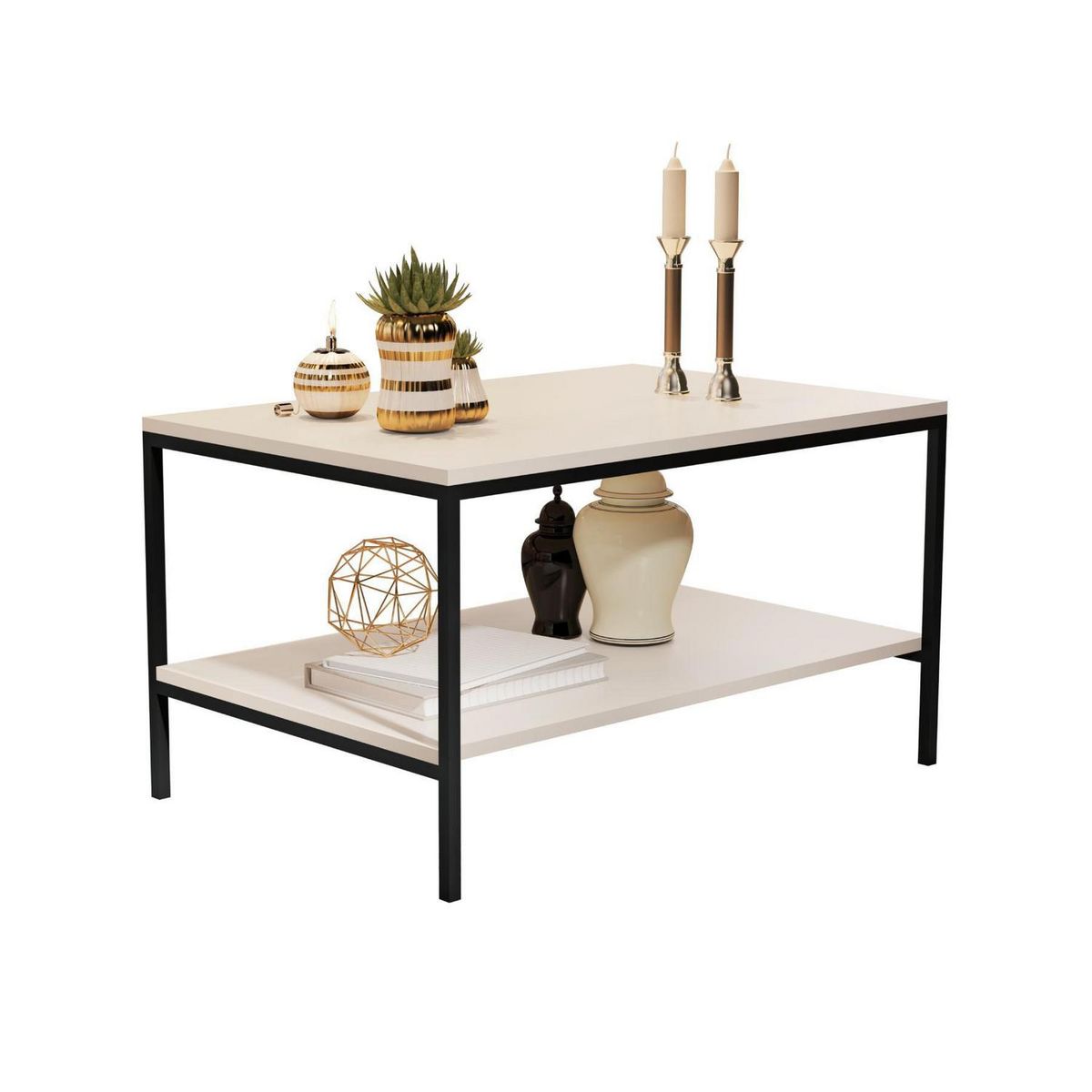 BE DESIGN - Mesa centro fierro 114 perla