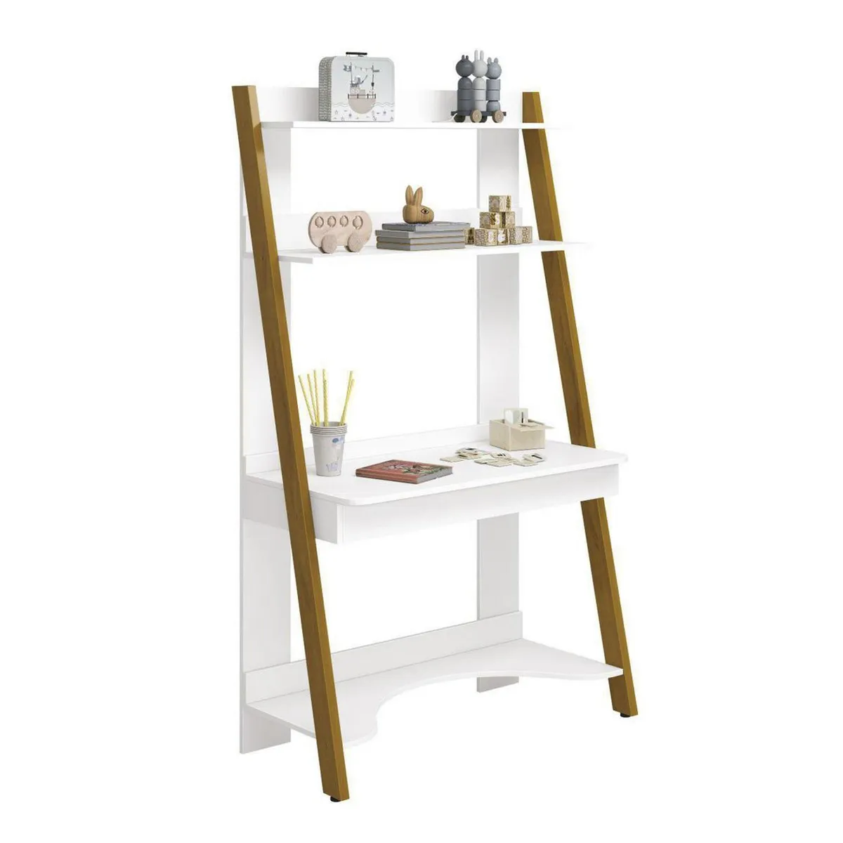 KIDSCOOL - Estante Simba MDP 3 Nivel(es) 95x172x48 cm Blanco