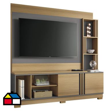 Estante TV moderno Caf y gris