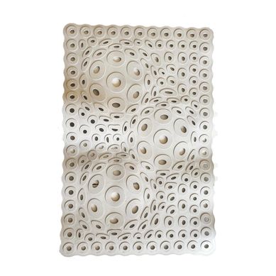 Piso esfera reciclaje gris