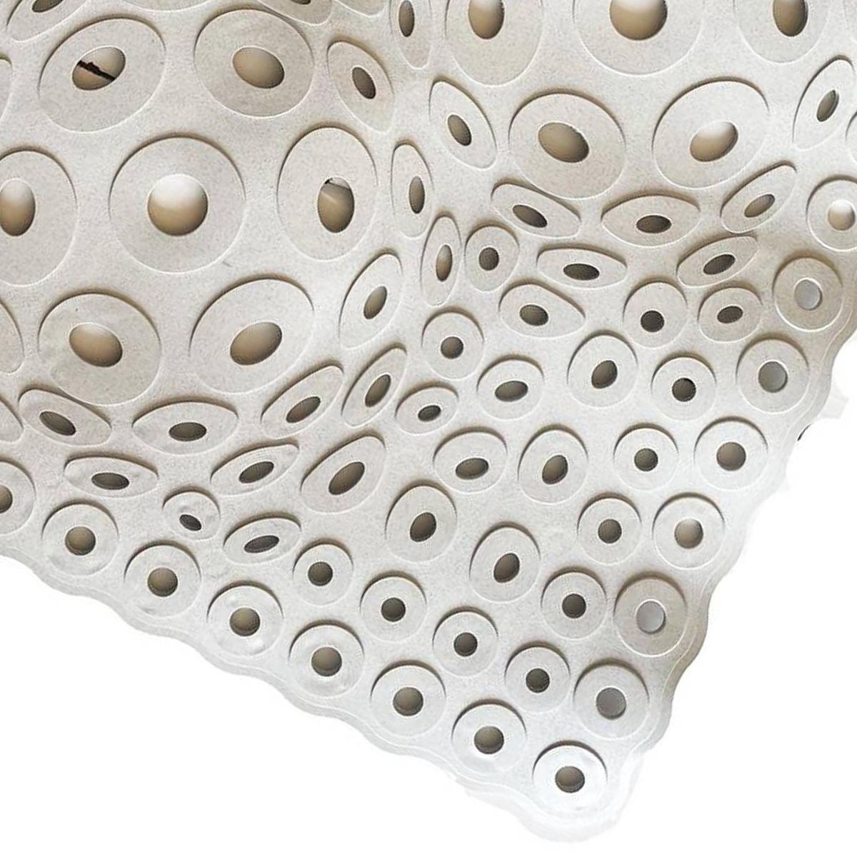 CAUCHIPLAS - Piso de Baño Esfera gris 56x37 cm PVC Gris