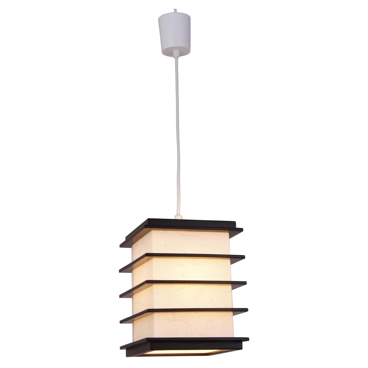 CASA BONITA - Lámpara Colgante Akida Madera Café/Marrón