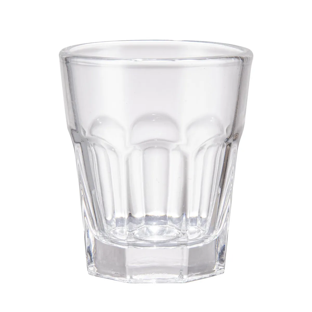 FTA - Set 6 Vasos Bajo de Vidrio 0.45 ml Transparente