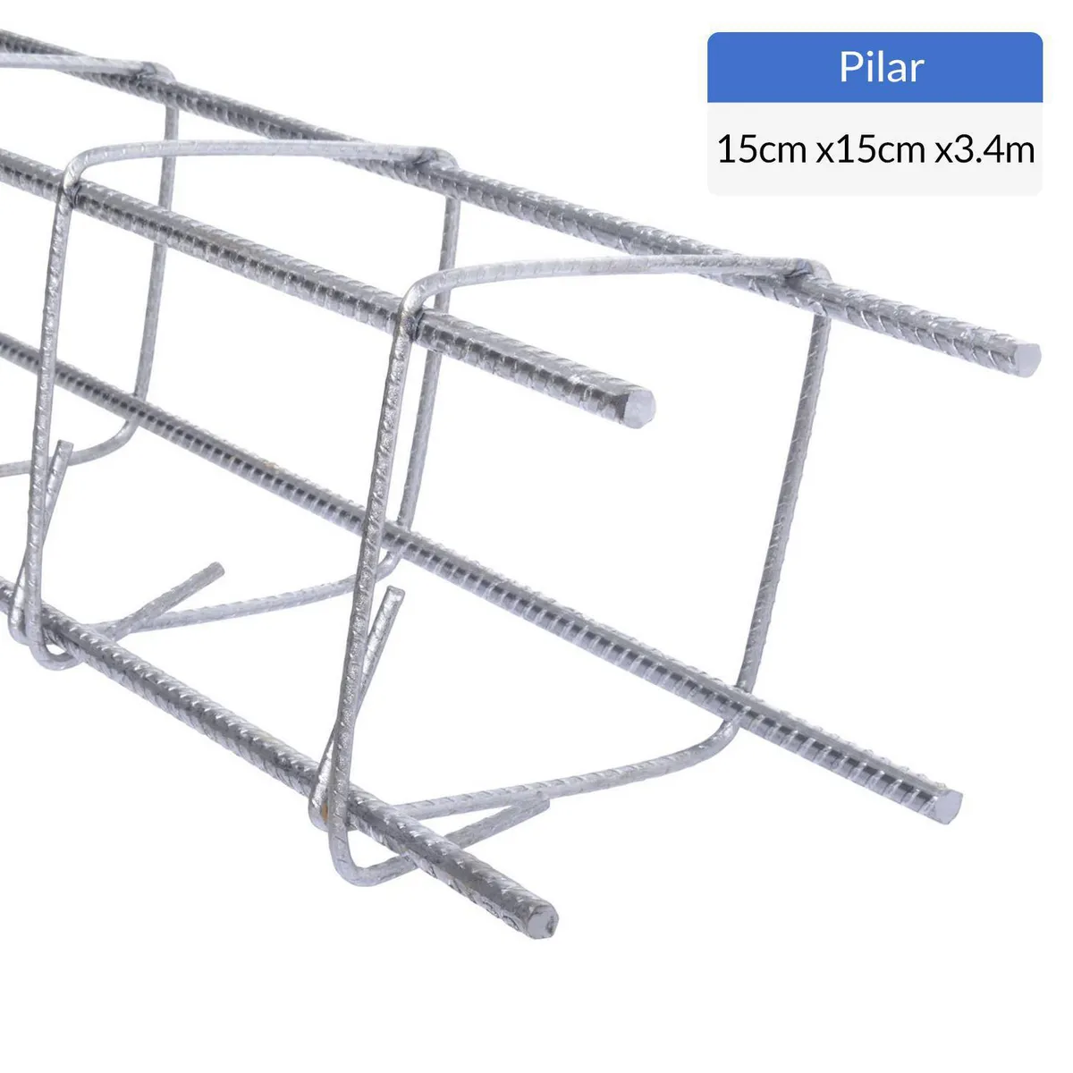 GENERICO - Pilar Acma Acero 15x15 cm 9,2 mm 3,4 m