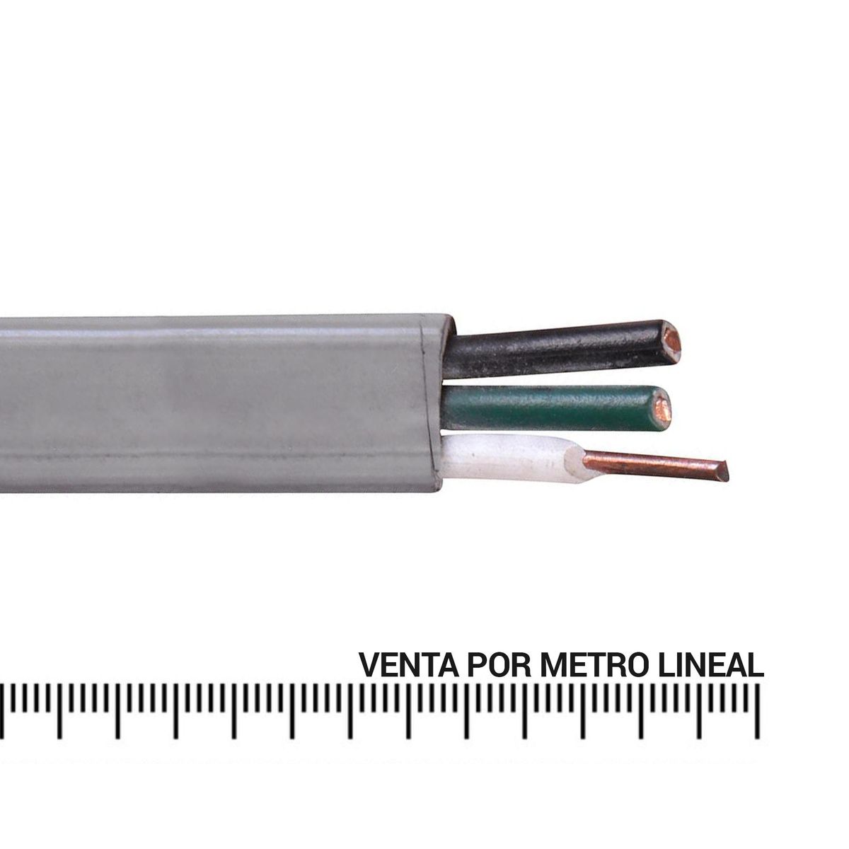 GENERAL - Cable caleco 3x1,5 mm metro lineal Gris