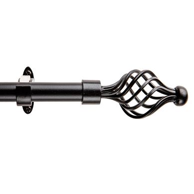 Set de barra simple 19/16 mm negro nido
