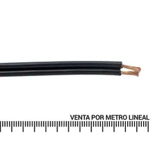 ROIMEX - Cable SPT (paralelo) 2X20 AWG negro metro lineal