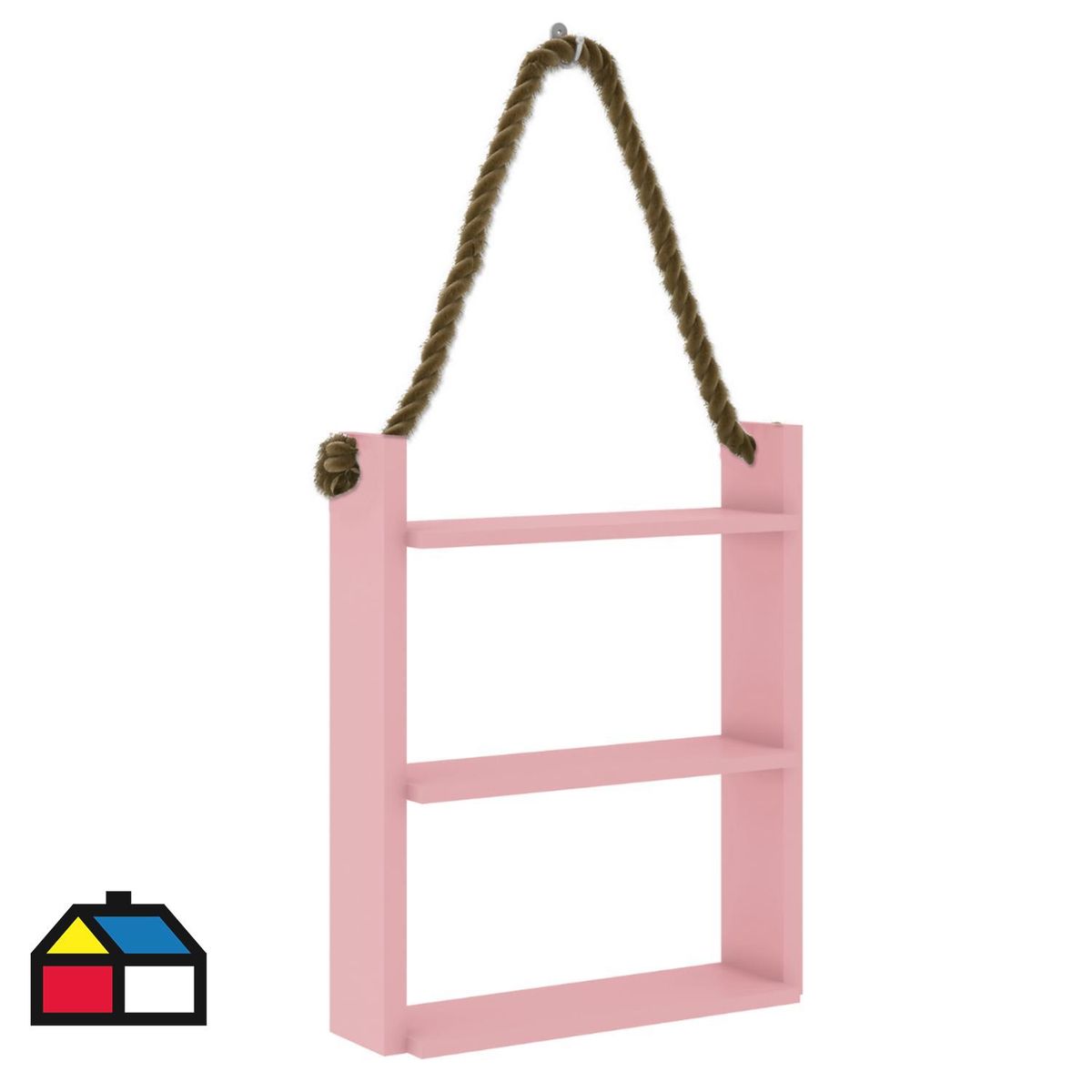 MOBILFRANK - Repisa MDP 3 Nivel(es) 50x60x14.5 cm Rosado