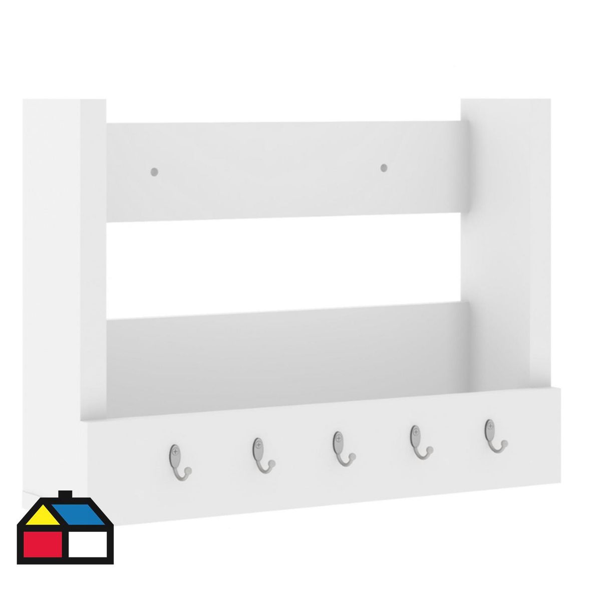 MOBILFRANK - Repisa MDP 1 Nivel(es) 50x36.5x13 cm Blanco