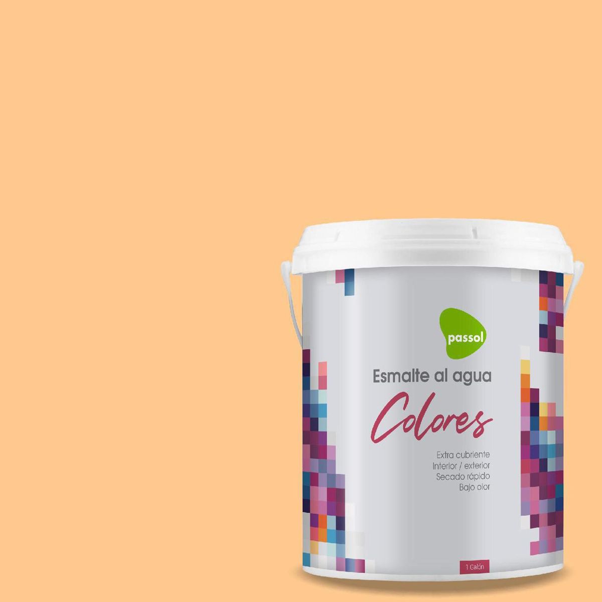 PASSOL - Esmalte al Agua 1 galón(es) Mate Naranjo Squash