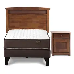 ROSEN - Cama 1.5 Plazas Europea Ergo T Café