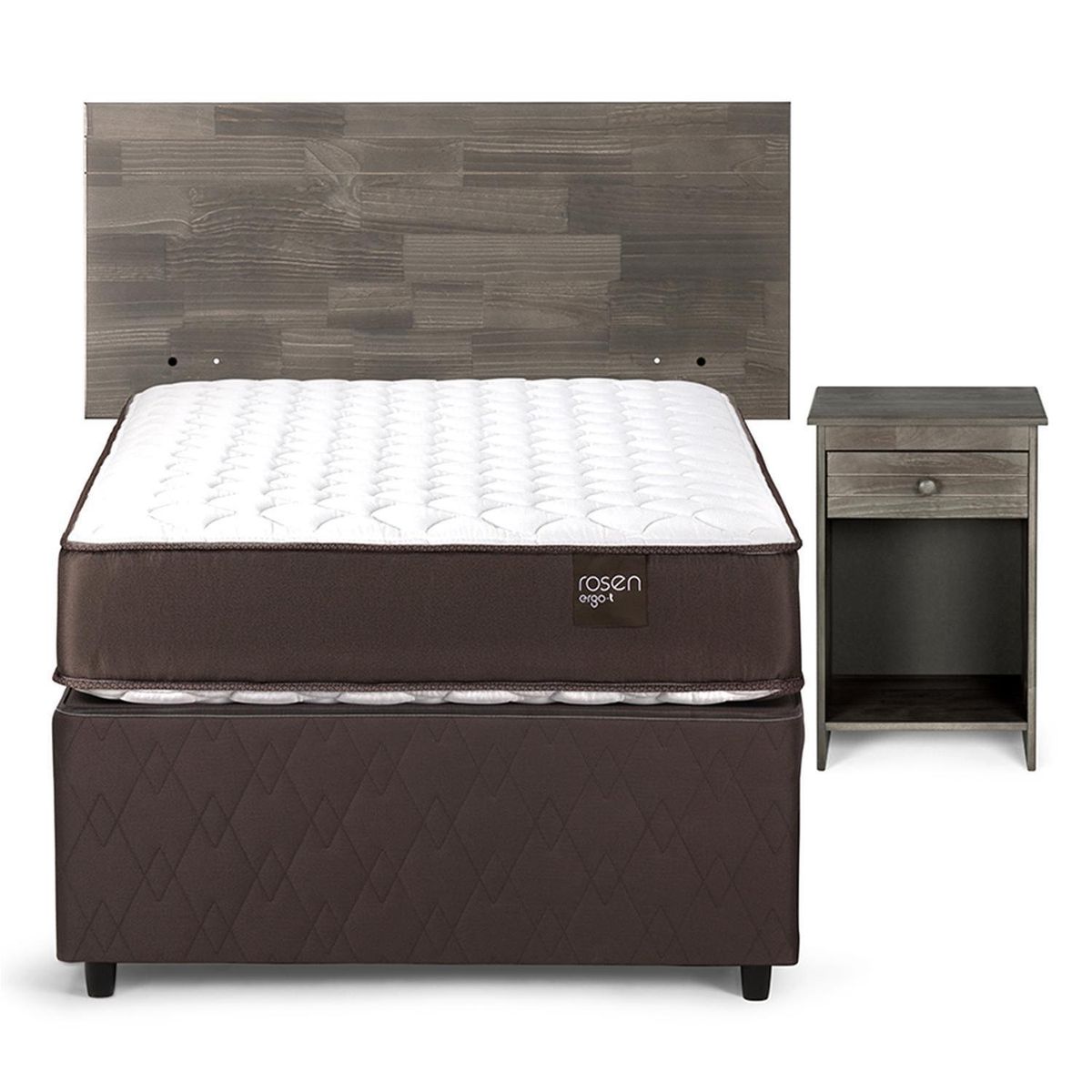 ROSEN - Cama Nido Diván 1.5 Plazas Ergo T + Respaldo + Velador