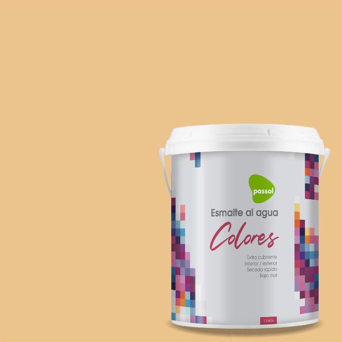 PASSOL - Esmalte al Agua Mate 1 galón(es) Naranjo Espana 