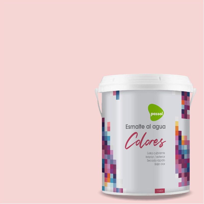 PASSOL - Esmalte al Agua Mate 1 galón(es) Rosado Lafleur