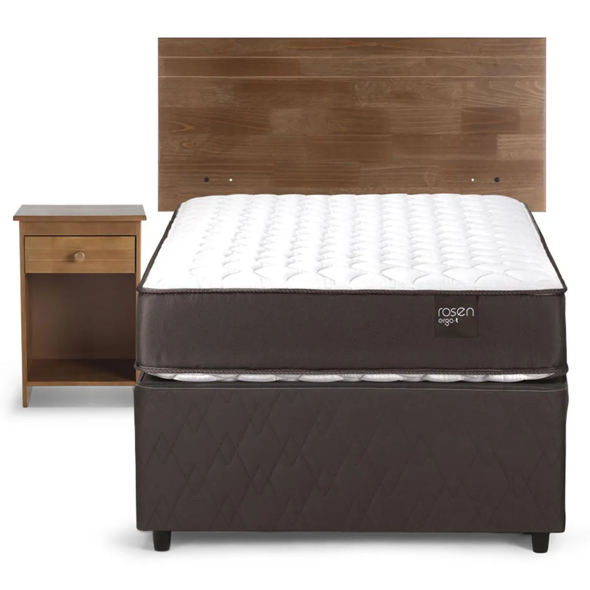 ROSEN - Cama Nido Diván 1.5 Plazas Ergo T + Respaldo + Velador