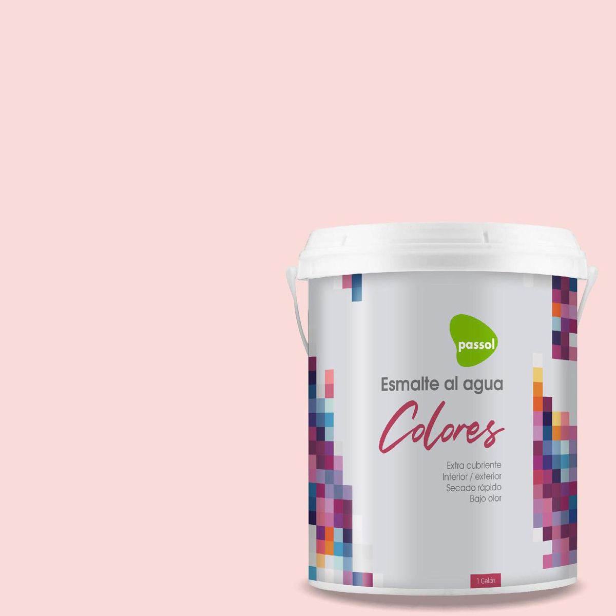 PASSOL - Esmalte al Agua 1 galón(es) Mate Rosado Organdy