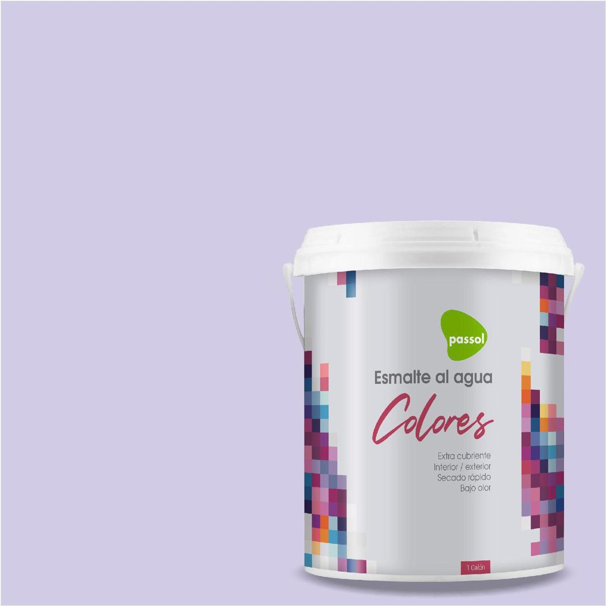 PASSOL - Esmalte al Agua 1 galón(es) Mate Morado Grape Mist