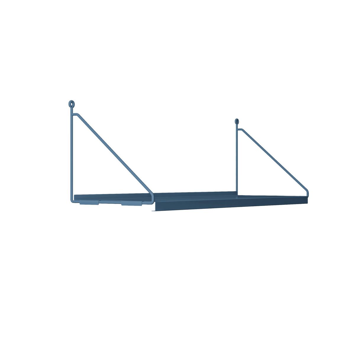 DUCASSE - Repisa Angolo Simple Acero 1 Nivel(es) 60x20x20 cm Gris Azulado