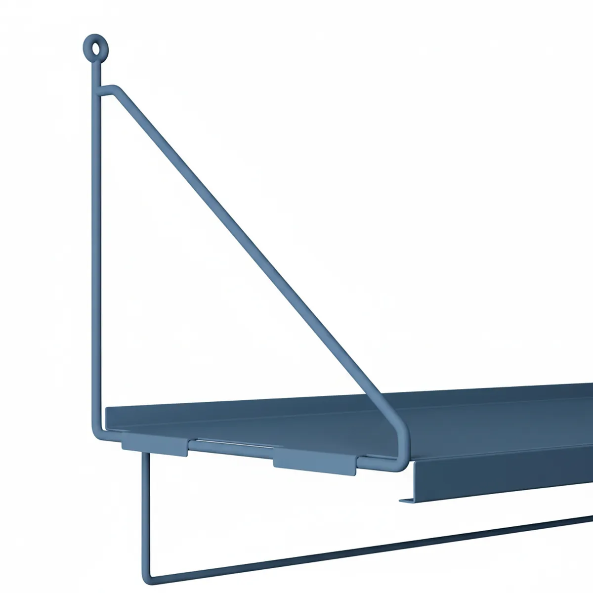 DUCASSE - Repisa Angolo Simple Acero 1 Nivel(es) 60x20x20 cm Gris Azulado