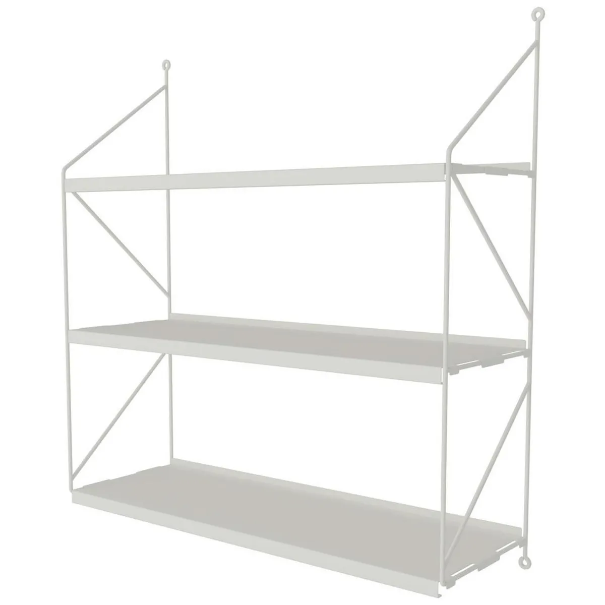 DUCASSE - Repisa Angolo Acero 3 Nivel(es) 60x64x20 cm Blanco