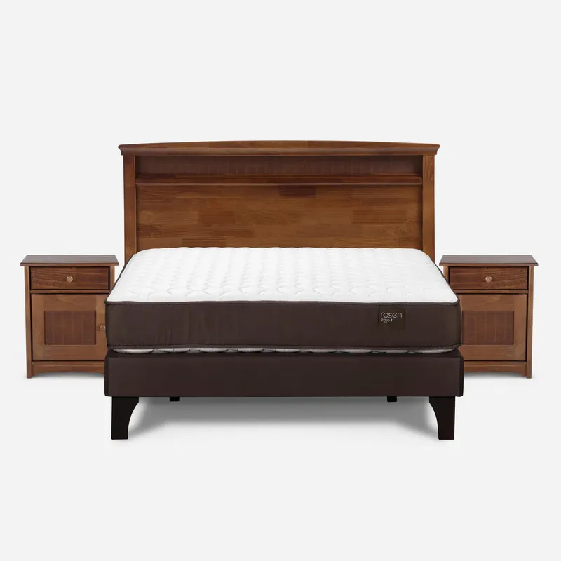 ROSEN - Cama 2 Plazas Europea Ergo T Café