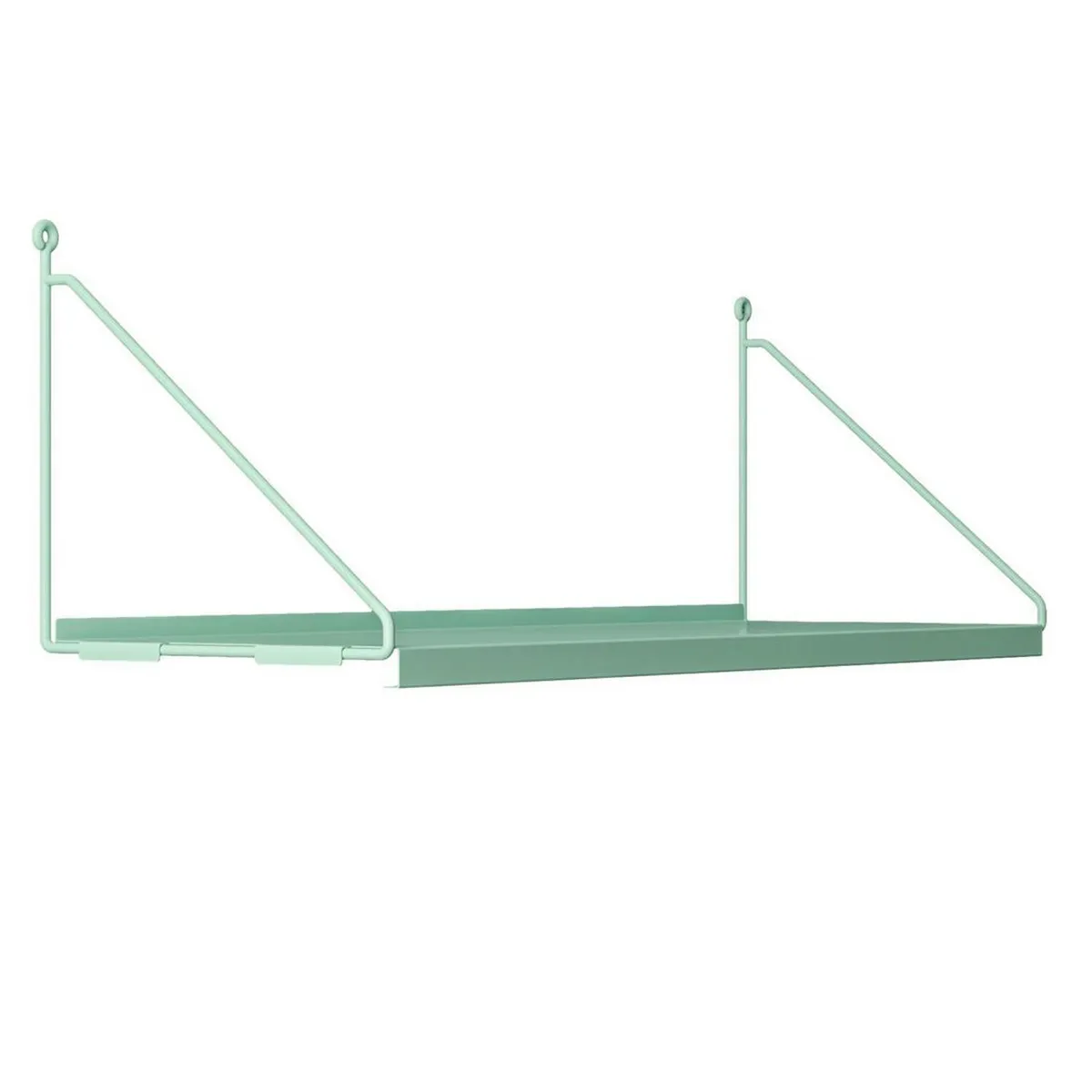 DUCASSE - Repisa Angolo Simple Acero 1 Nivel(es) 60x20x20 cm Verde Menta