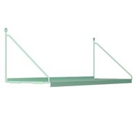 Repisa Angolo Simple Acero 1 Nivel(es) 60x20x20 cm Verde Menta