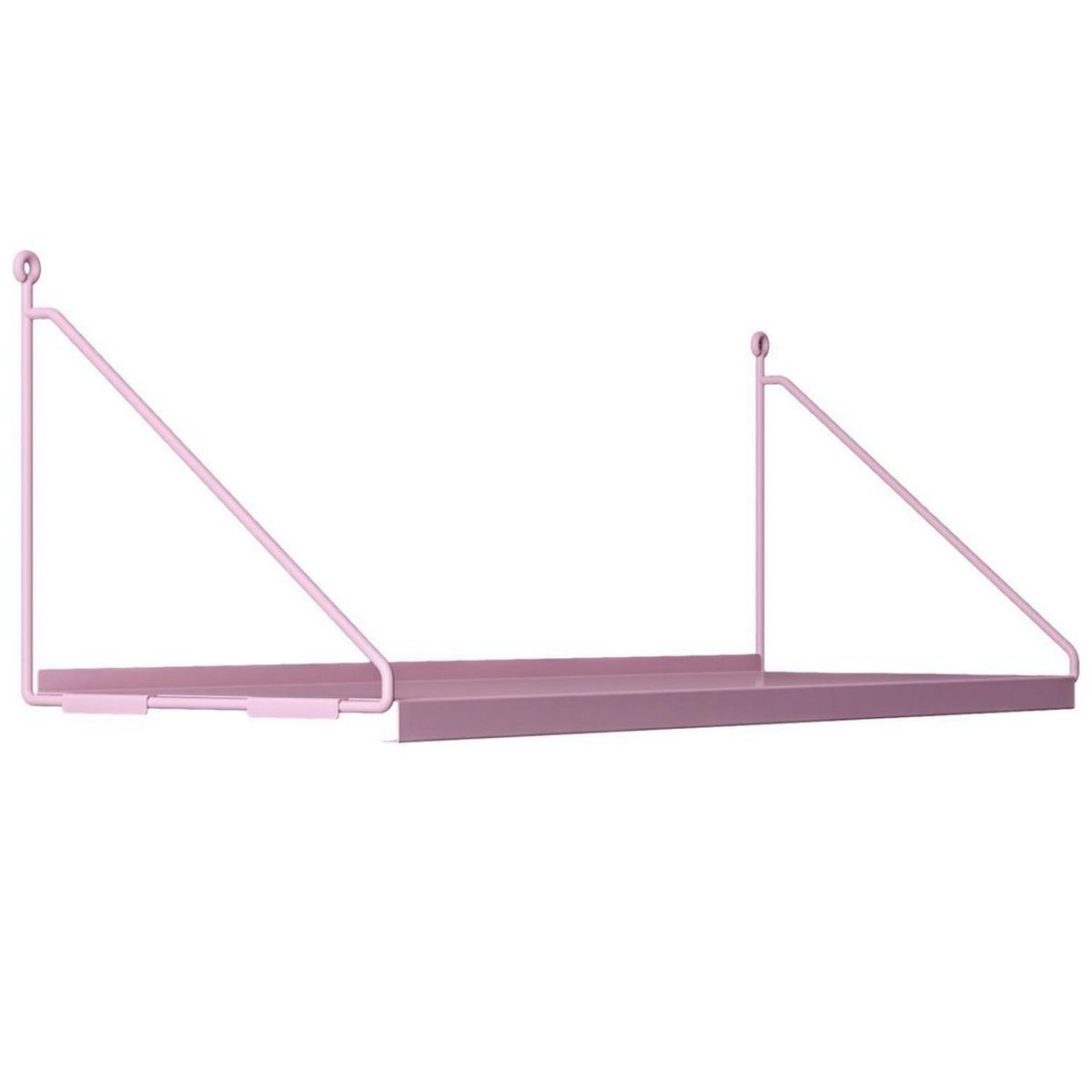 DUCASSE - Repisa Angolo Acero 1 Nivel(es) 60x20x20 cm Rosa Claro