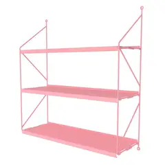 DUCASSE - Repisa Angolo Acero 3 Nivel(es) 60x64x20 cm Rosa Claro