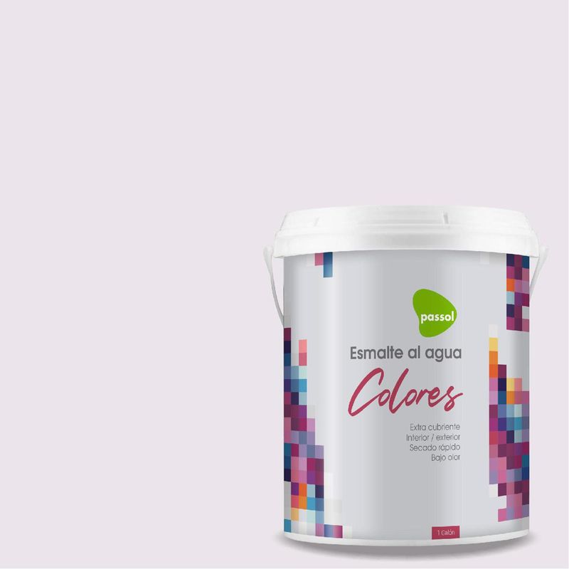 PASSOL - Esmalte al Agua Mate 1 galón(es) Gris Delicacy