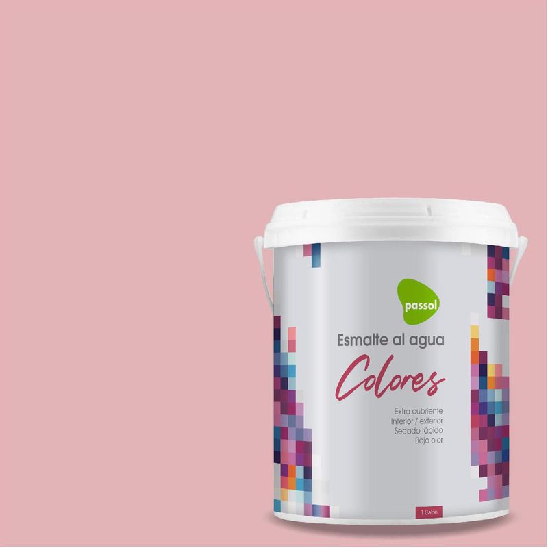 PASSOL - Esmalte al Agua Mate 1 galón(es) Rosado Calamine Lotion