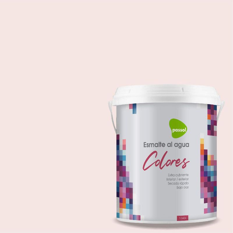 PASSOL - Esmalte al Agua Mate 1 galón(es) Blanco Apricot Whispe