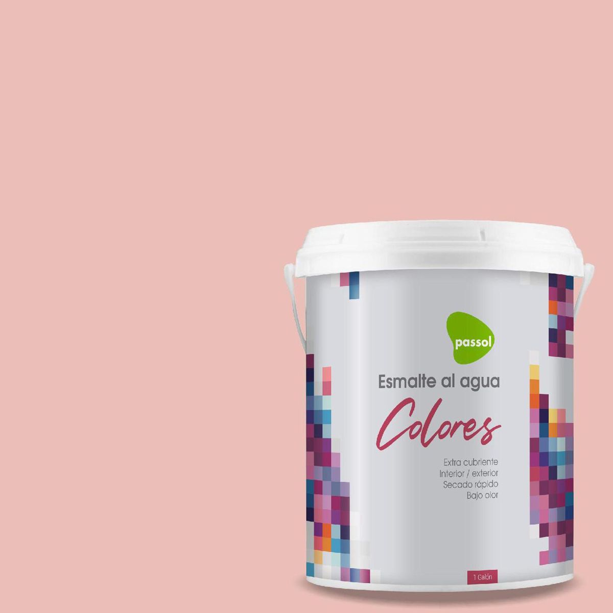 PASSOL - Esmalte al Agua 1 galón(es) Mate Rosado Aleaha Rose