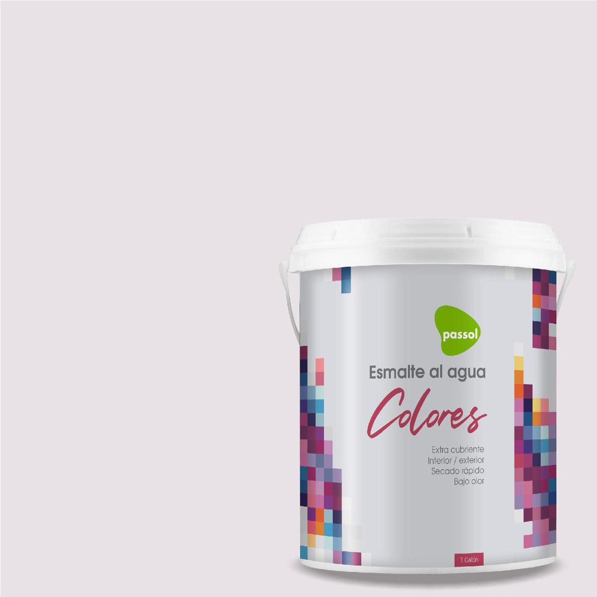 PASSOL - Esmalte al Agua 1 galón(es) Mate Blanco Rose Tint